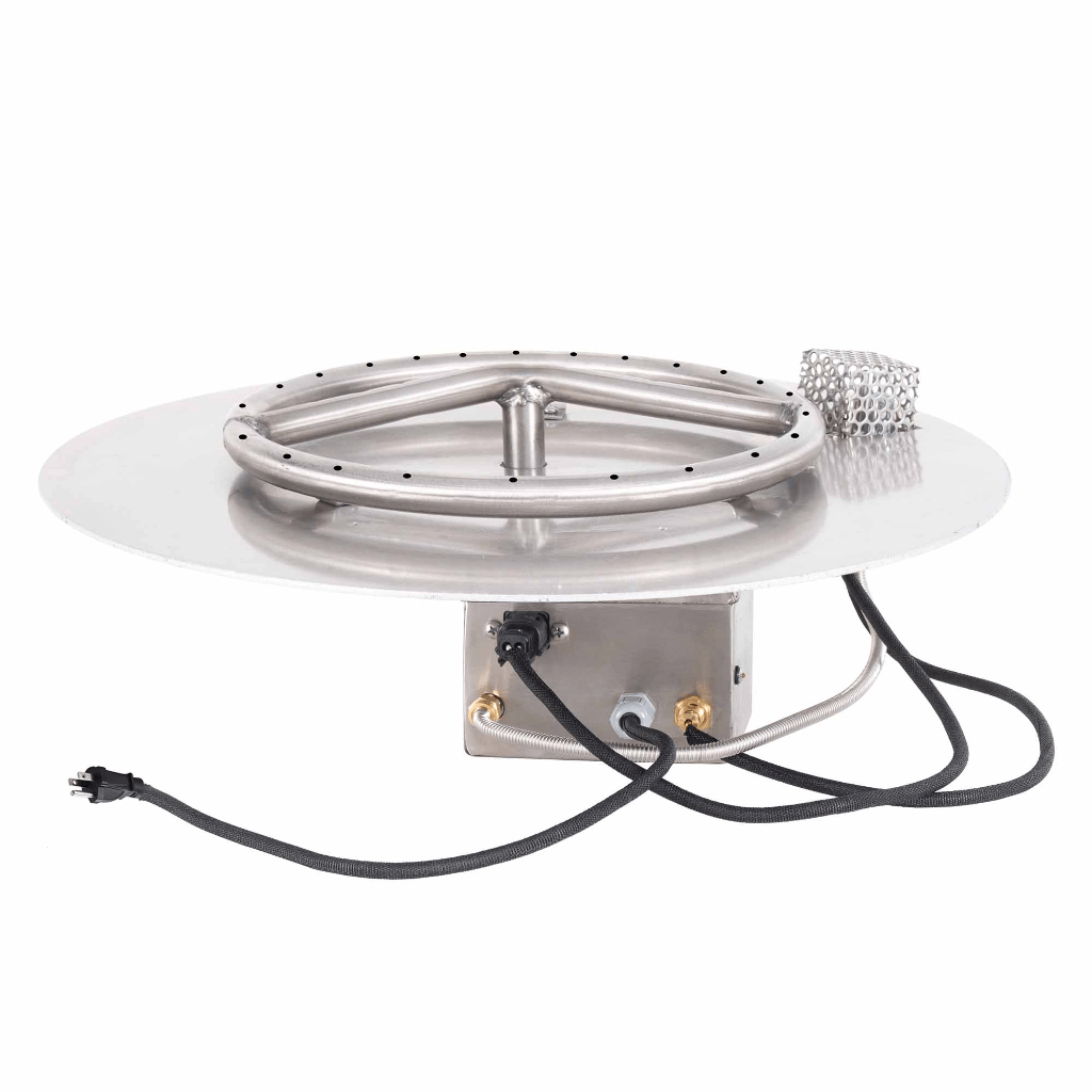 The Outdoor Plus - Round Flat Pan With Stainless Steel Round Burner