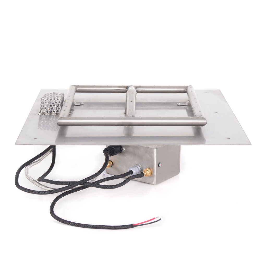 The Outdoor Plus - Square Flat Pan With Stainless Steel Square Burner