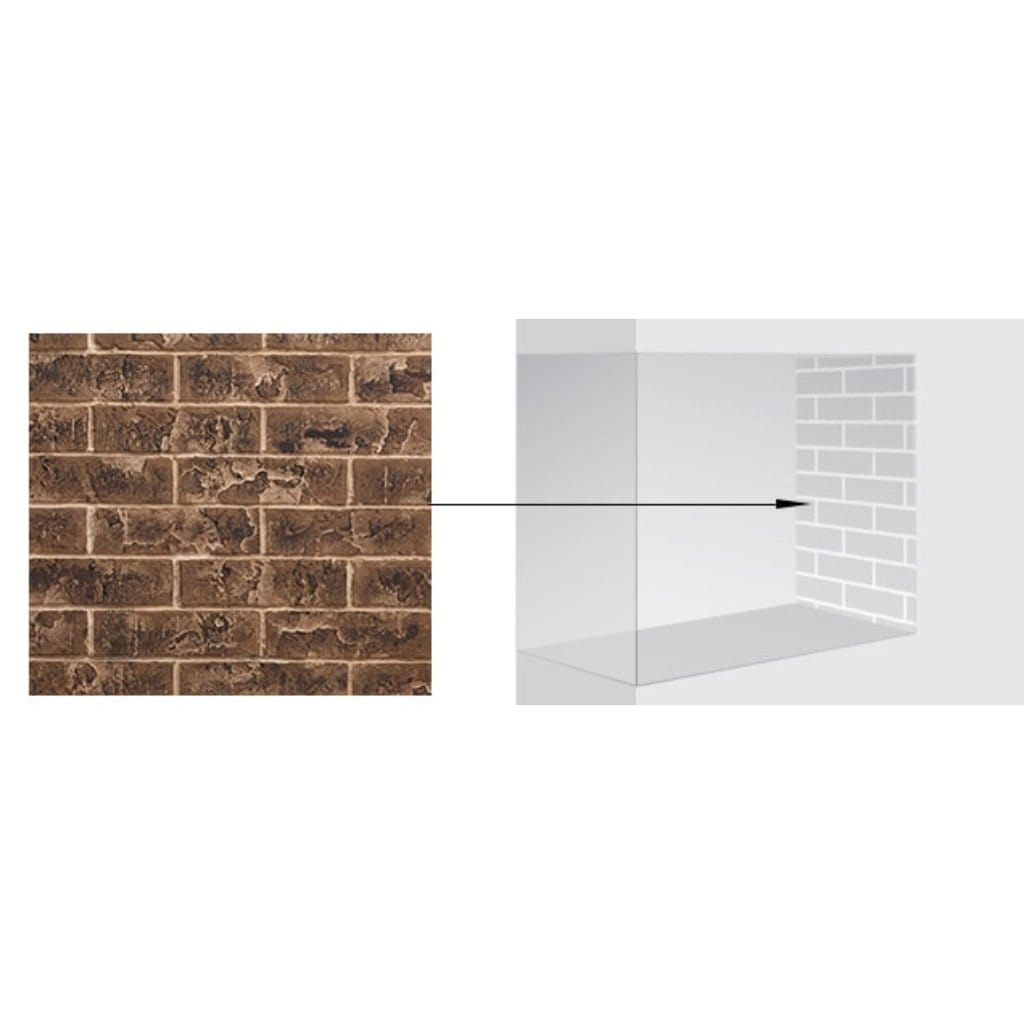 Majestic - Brick Interior Panels for Pearl II Peninsula & See-Through DV Fireplaces