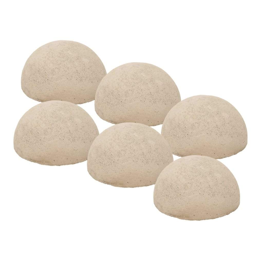 Rasmussen | 6" Diameter Half Smooth Fireballs Pack - 6 Pieces