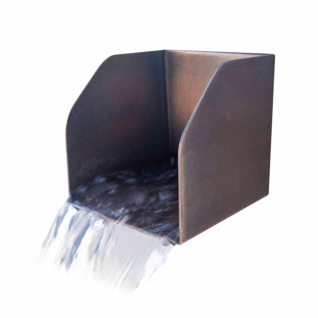 The Outdoor Plus - Copper/Stainless Steel Scoop Style Scupper