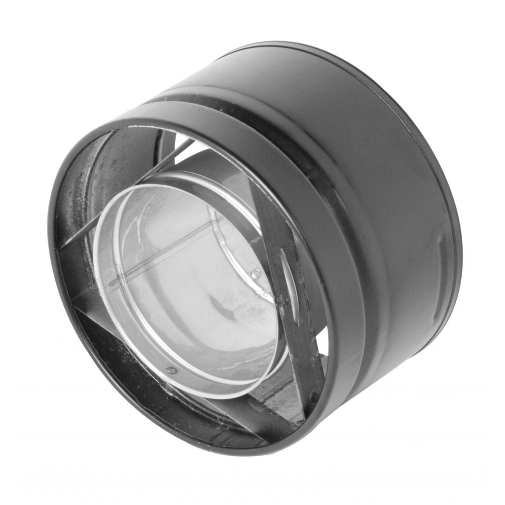 Selkirk - 4" x 6-5/8" Black Appliance Adapter (Direct-Temp Gas)