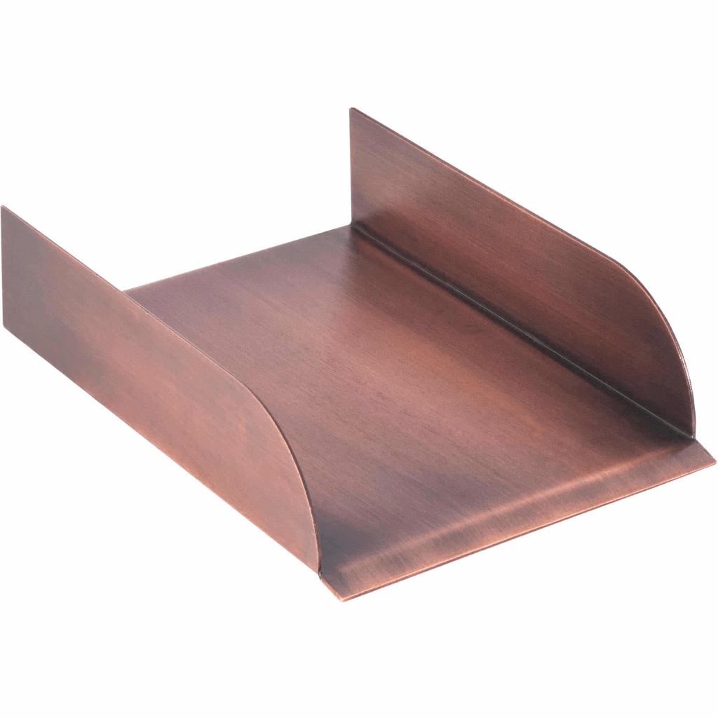 The Outdoor Plus - Copper/Stainless Steel Straight Spillway Scupper