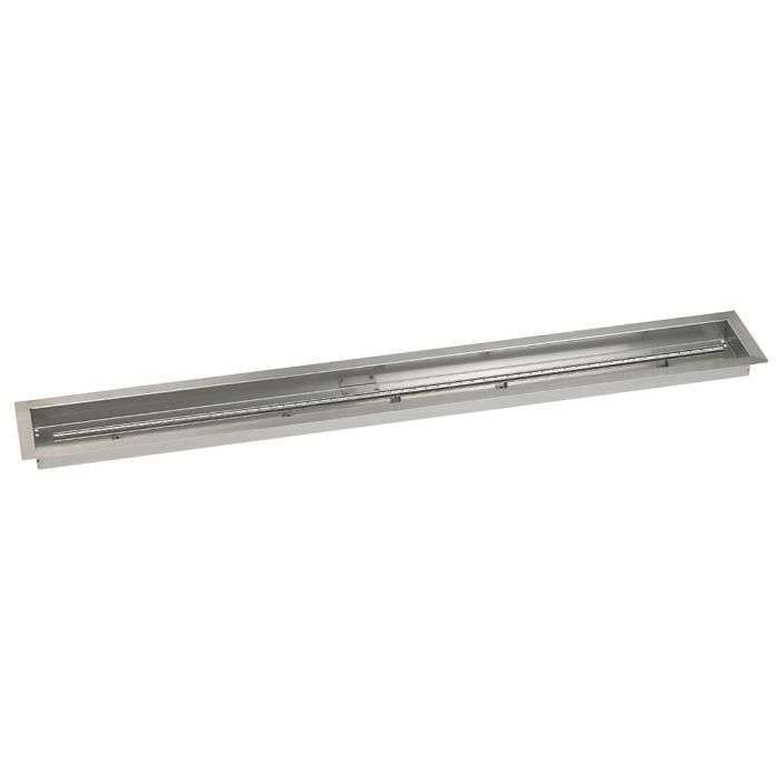 American Fireglass 60"x 6" Linear Drop-In Pan with Match Light Kit - Natural Gas