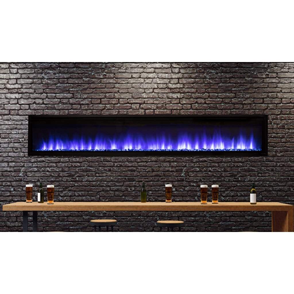 Superior 100 Inch Built-In Linear Contemporary Electric Fireplace