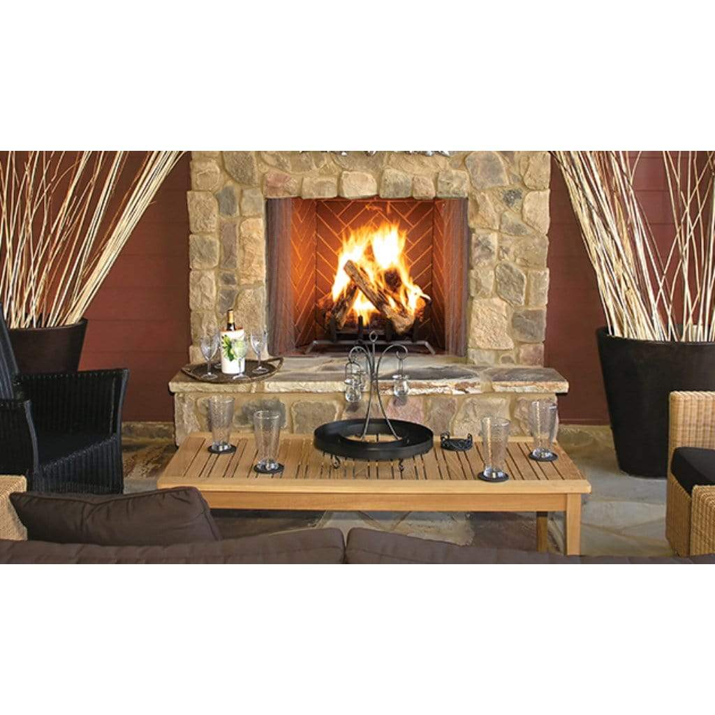 Superior Traditional Masonry 36 Inch Outdoor Wood Burning Fireplace