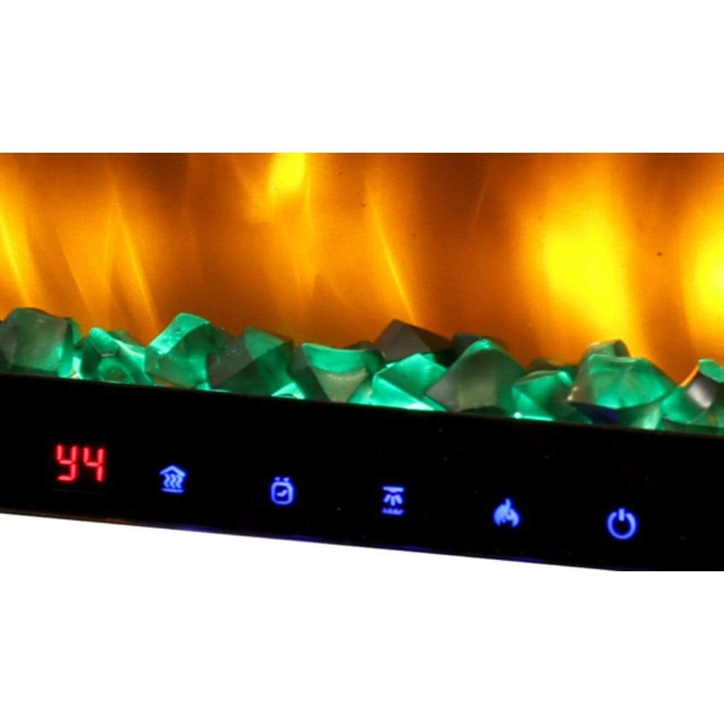 Superior 55 Inch Built-In Linear Contemporary Electric Fireplace