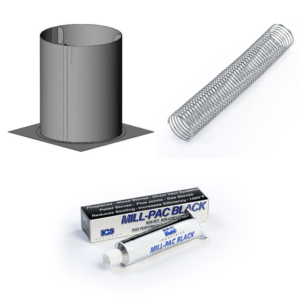 Kingsman - FDVVSK Vertical Vent Starter Kit for Direct Vent Stoves