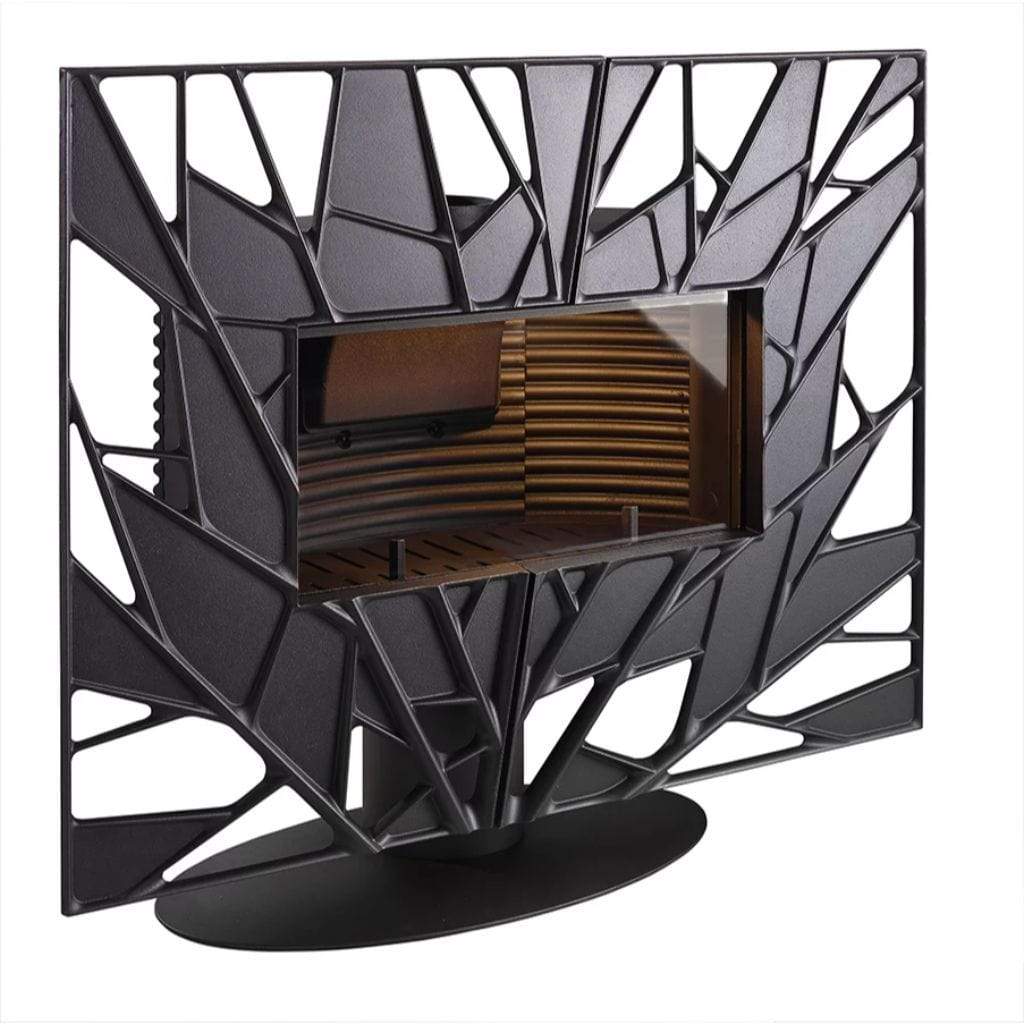 Invicta Gaya Feuille 48" Contemporain Cast Iron Wood Burning Stove