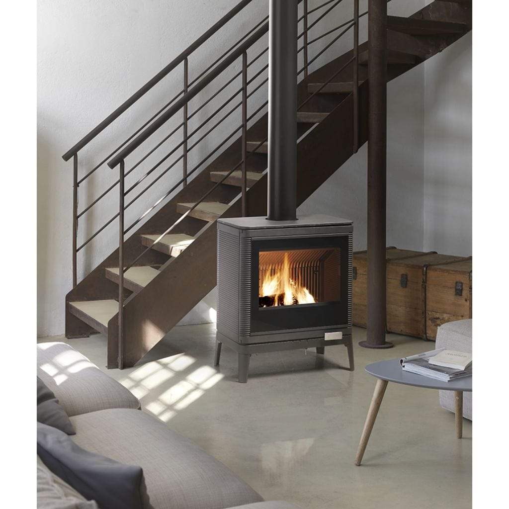 Invicta Kazan GA 30 Inch Contemporain Cast Iron Wood Stove