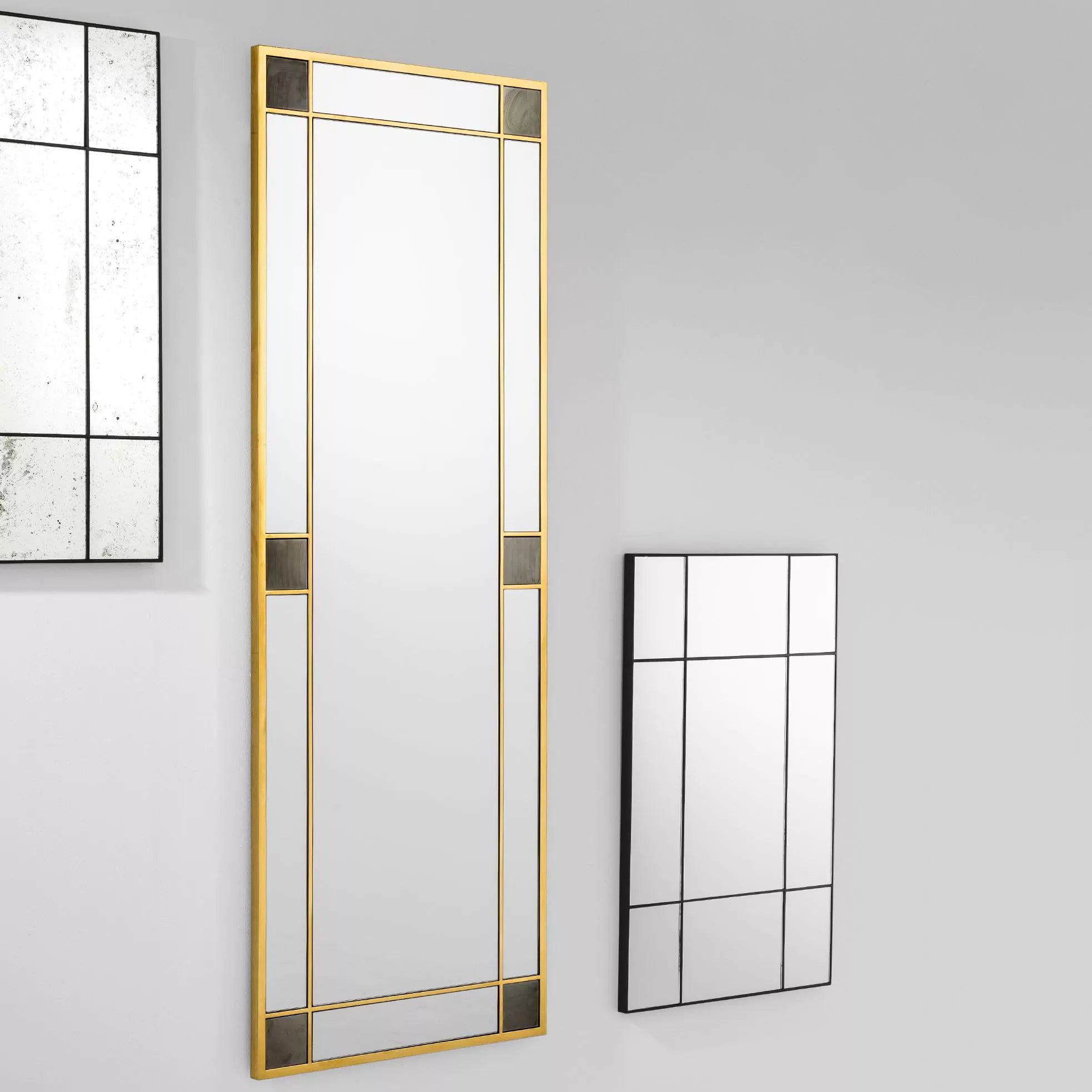 Black Metal Grid Mirror | Eichholtz Mountbatten