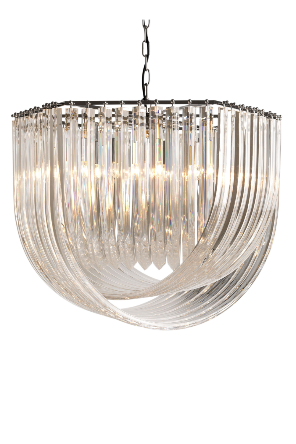 Lucite Loop Chandelier | CHANDELIER HYÈRES