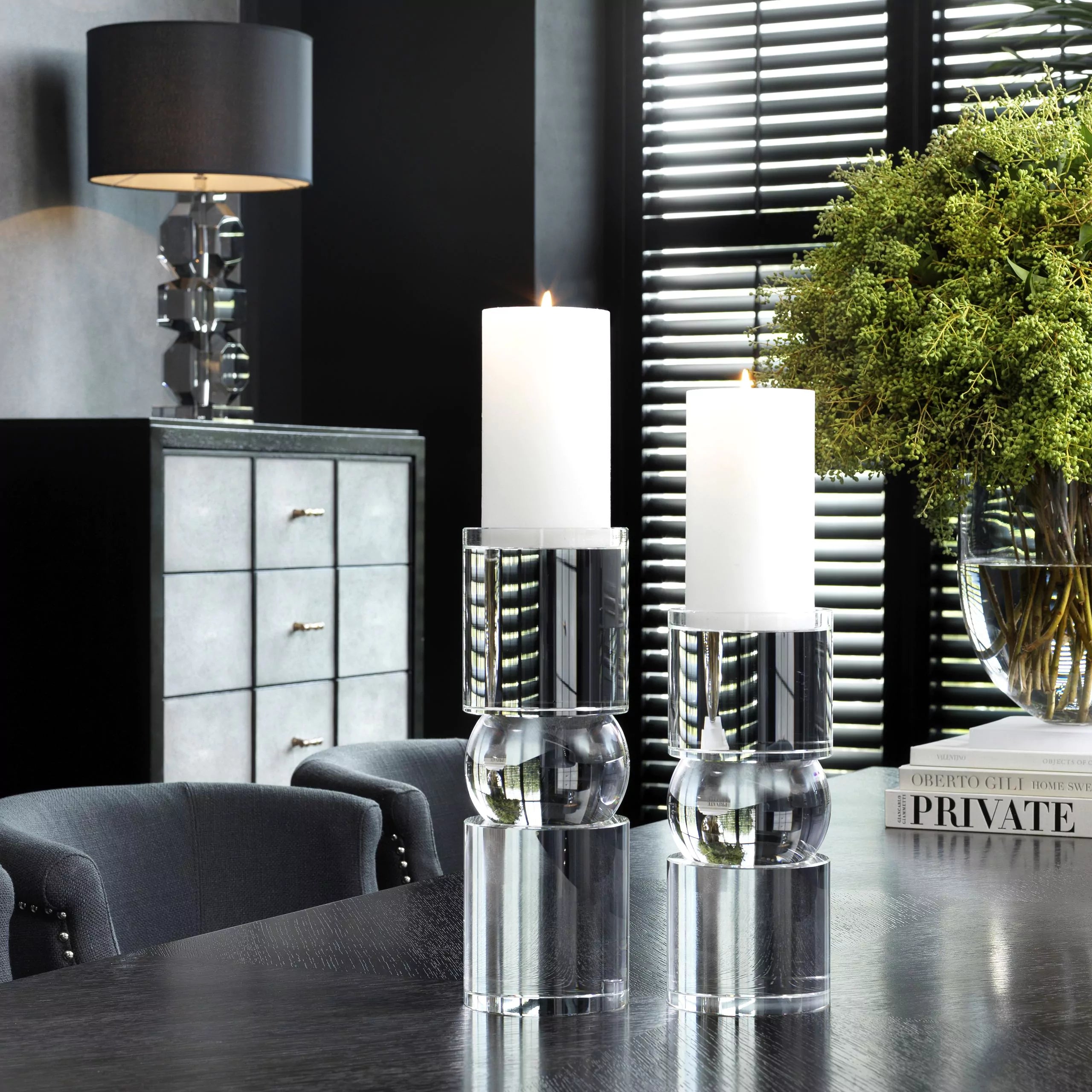 Crystal Candle Holder S | Eichholtz Earls Court