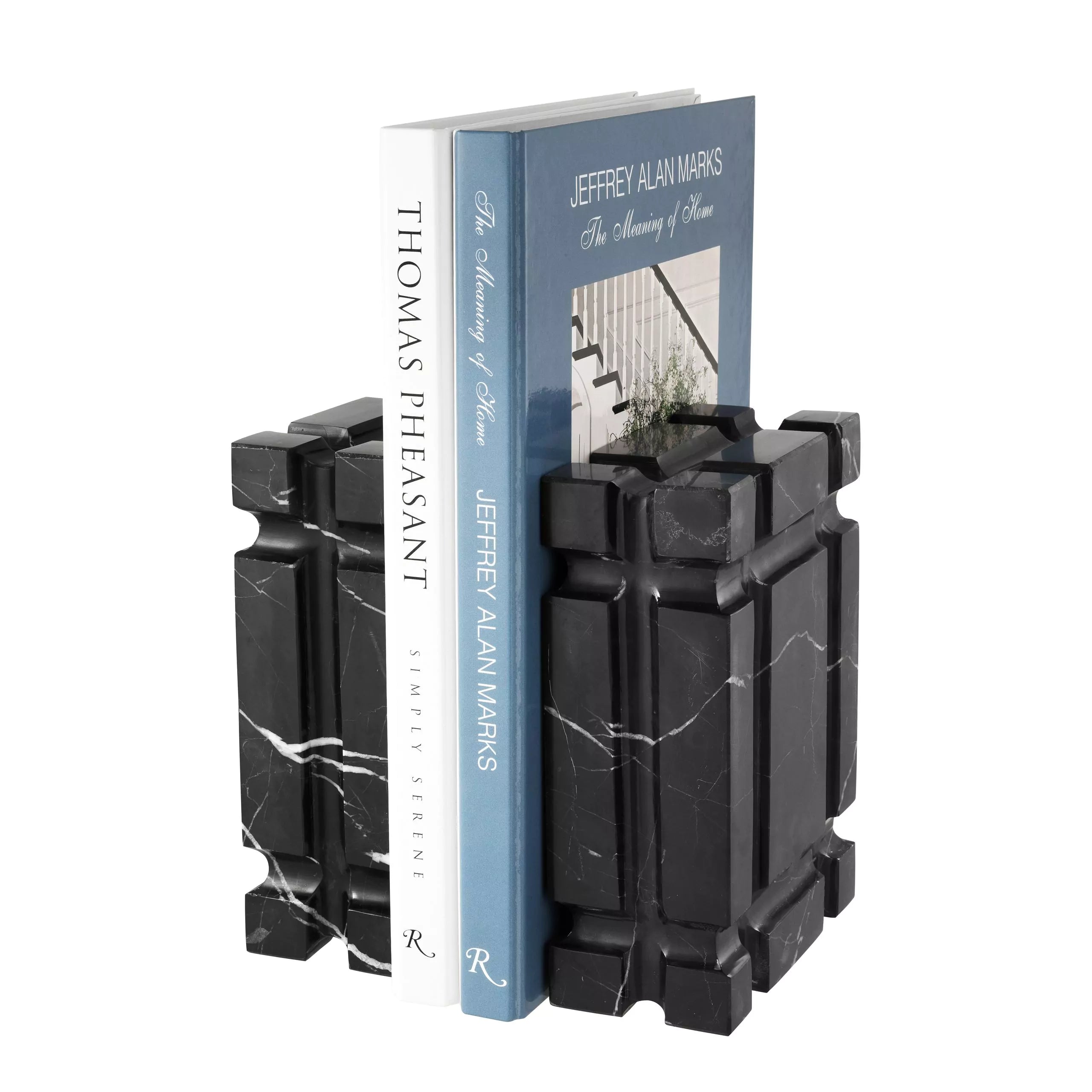 Black Marble Bookend (set of 2) | Eichholtz Linea