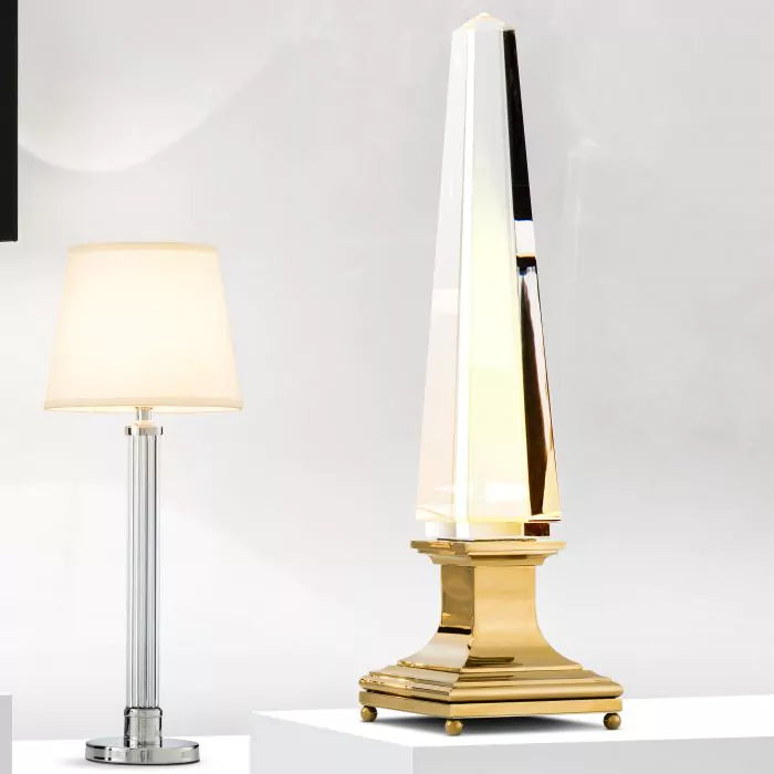 Crystal Obelisk Table Lamp | Eichholtz TABLE LAMP SOLAIRE