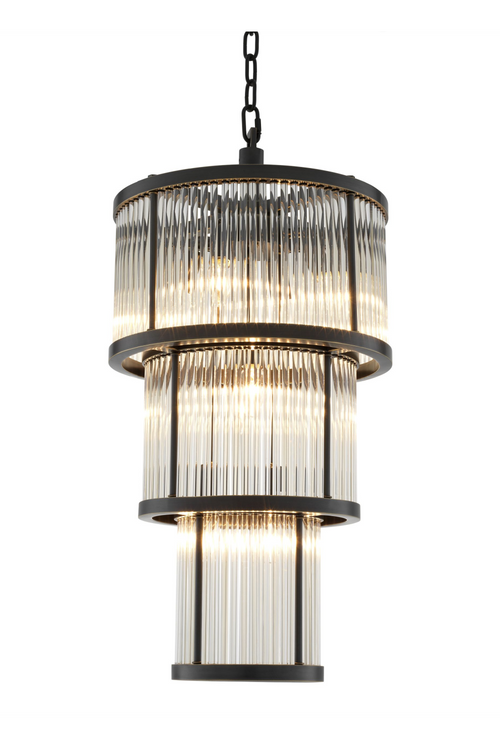 3 Tier Glass Chandelier | Eichholtz  CHANDELIER AVERY