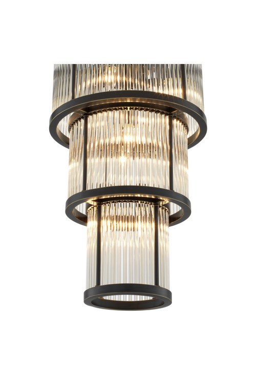 3 Tier Glass Chandelier | Eichholtz  CHANDELIER AVERY