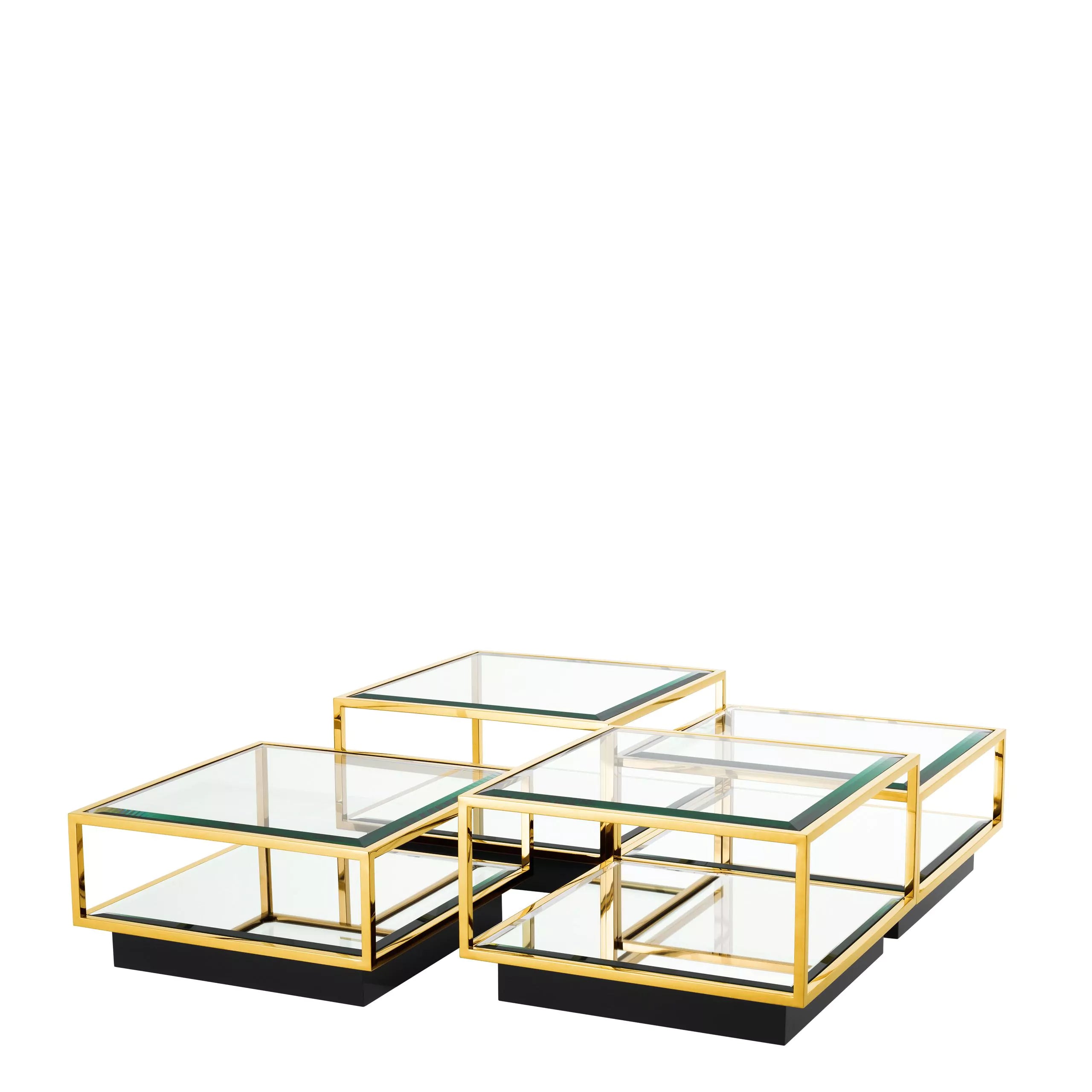 Gold Coffee Table Set (4) | Eichholtz Tortona