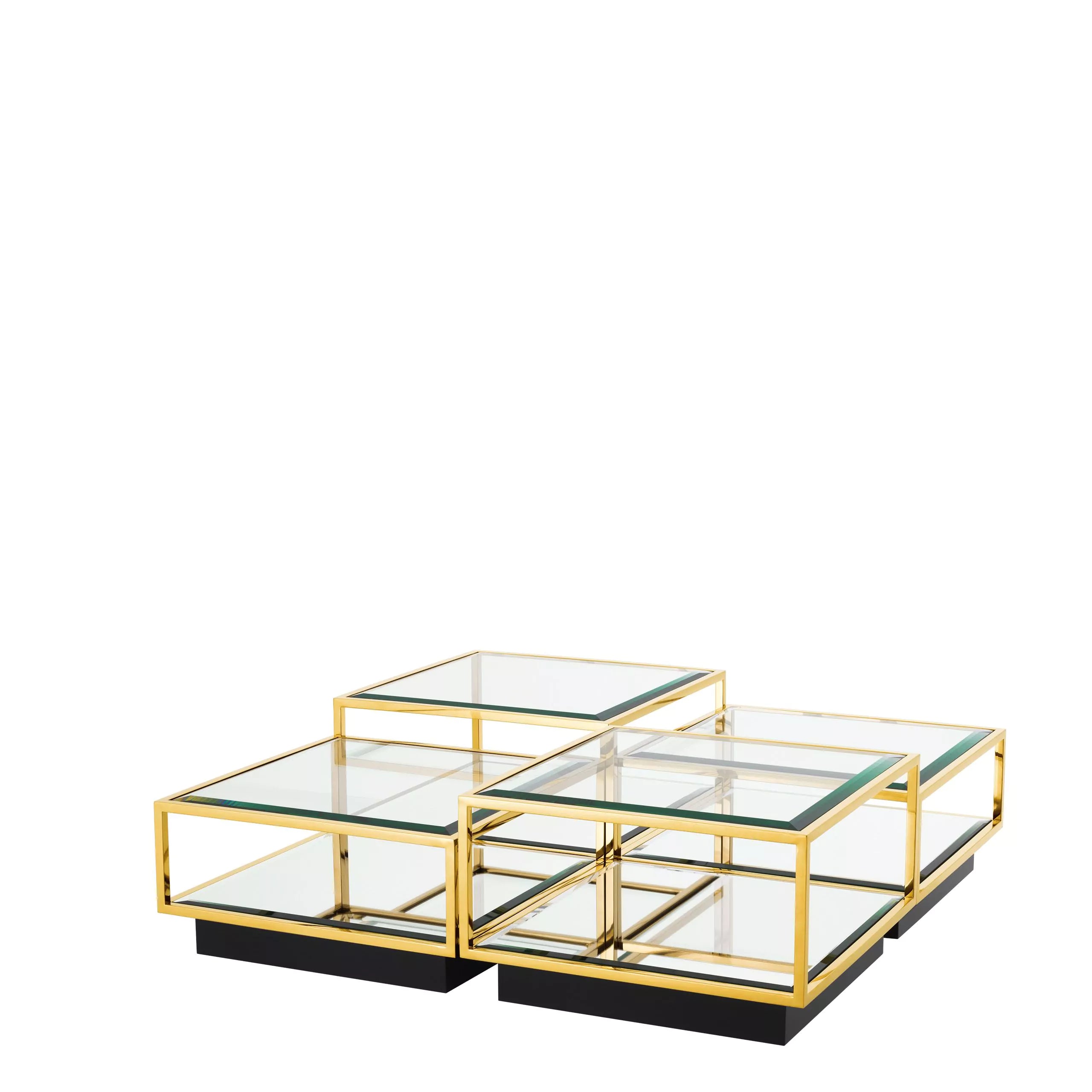 Gold Coffee Table Set (4) | Eichholtz Tortona