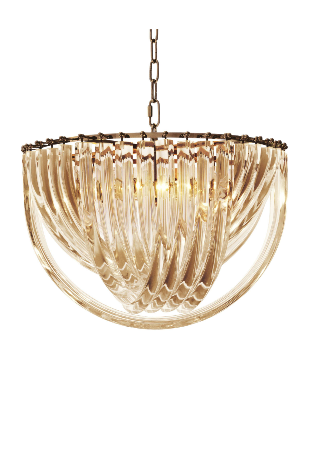 Lucite Loop Chandelier | Eichholtz CHANDELIER MURANO 19.5" DIA