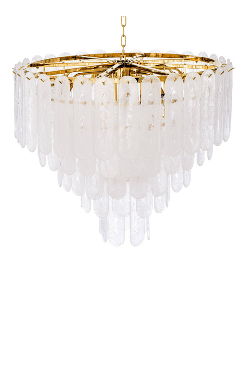Frosted Glass Chandelier | Eichholtz CHANDELIER RIVERIA