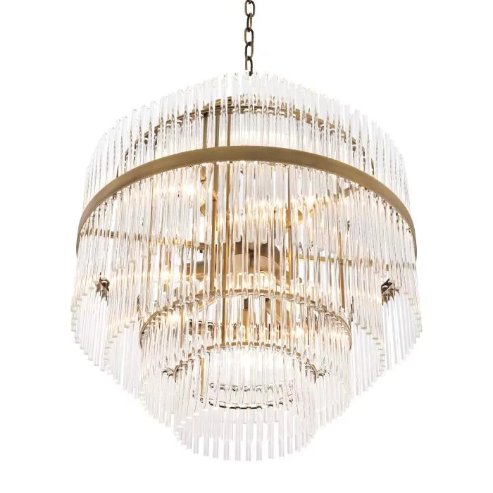 Glass Layered Chandelier | Eichholtz CHANDELIER EAST