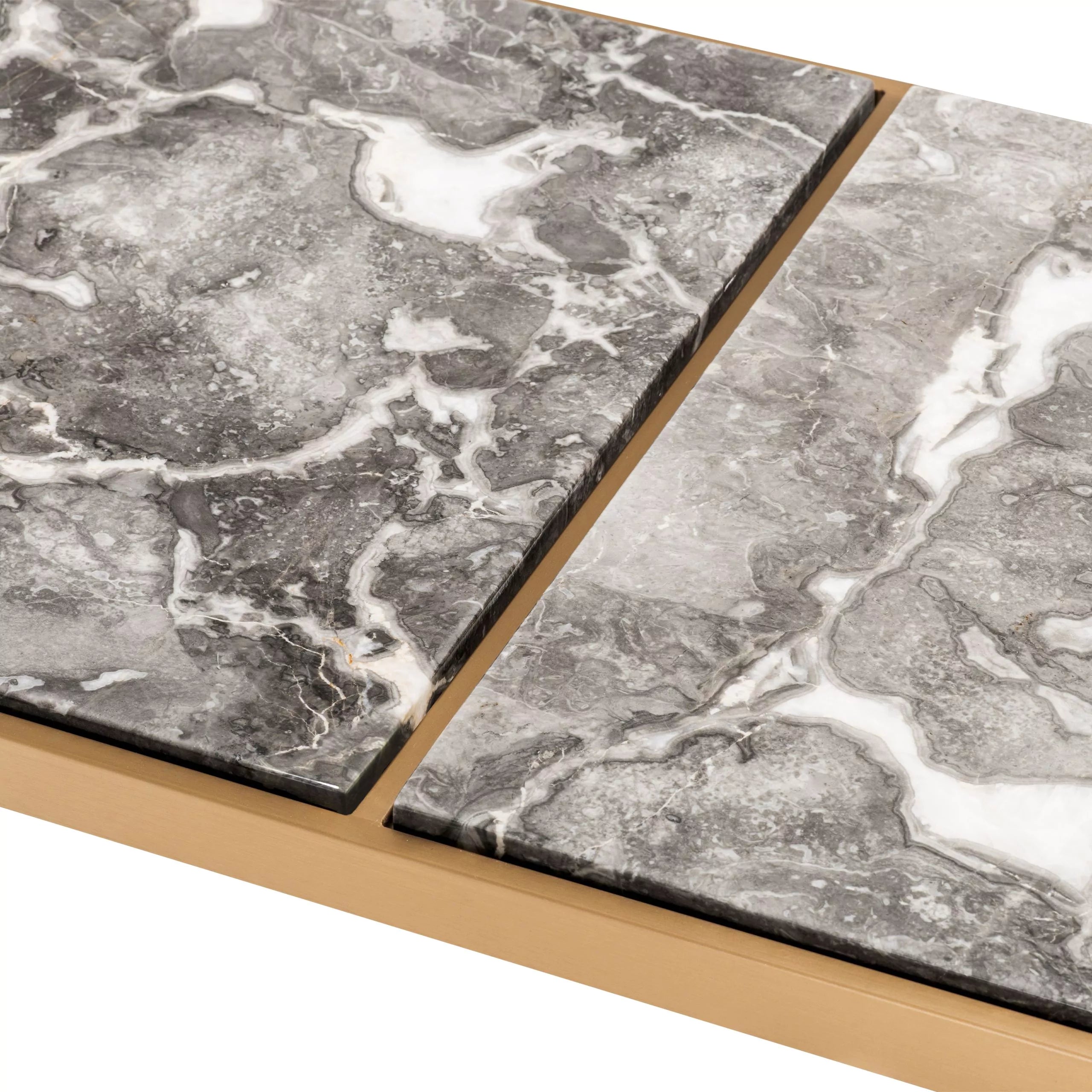 Marble Top Brass Frame Coffee Table | Eichholtz La Quinta