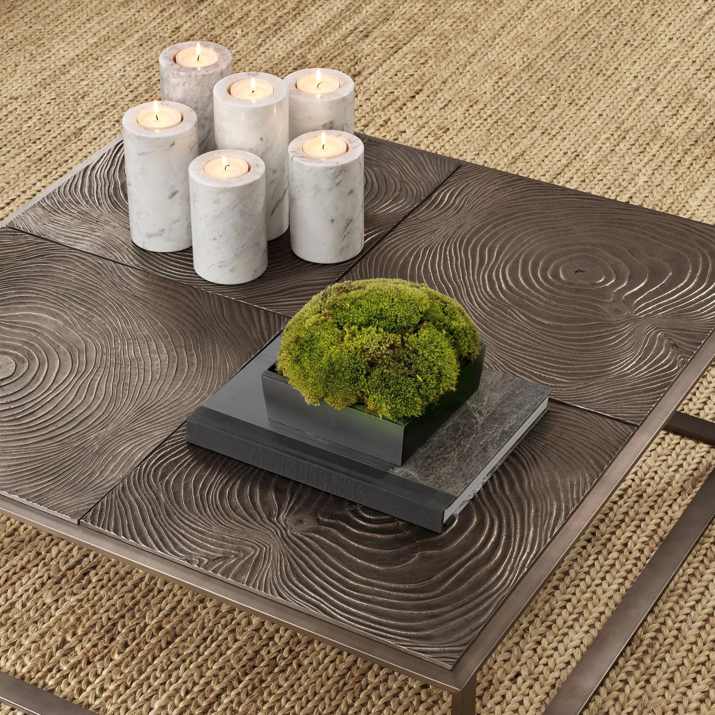 White Marble Tealight Holders (2) | Eichholtz Tobor M