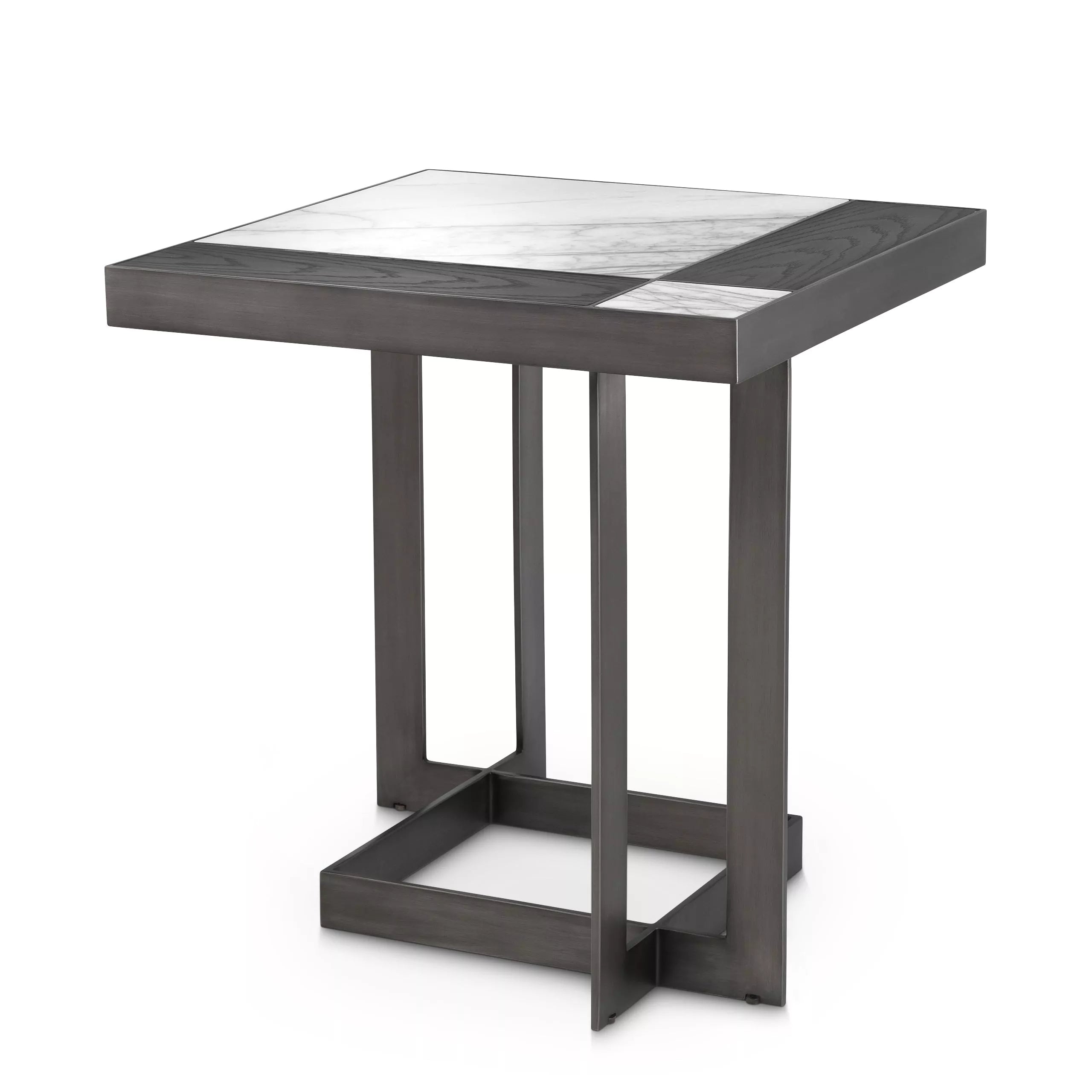 White Mocha Side Table | Eichholtz Hermoza