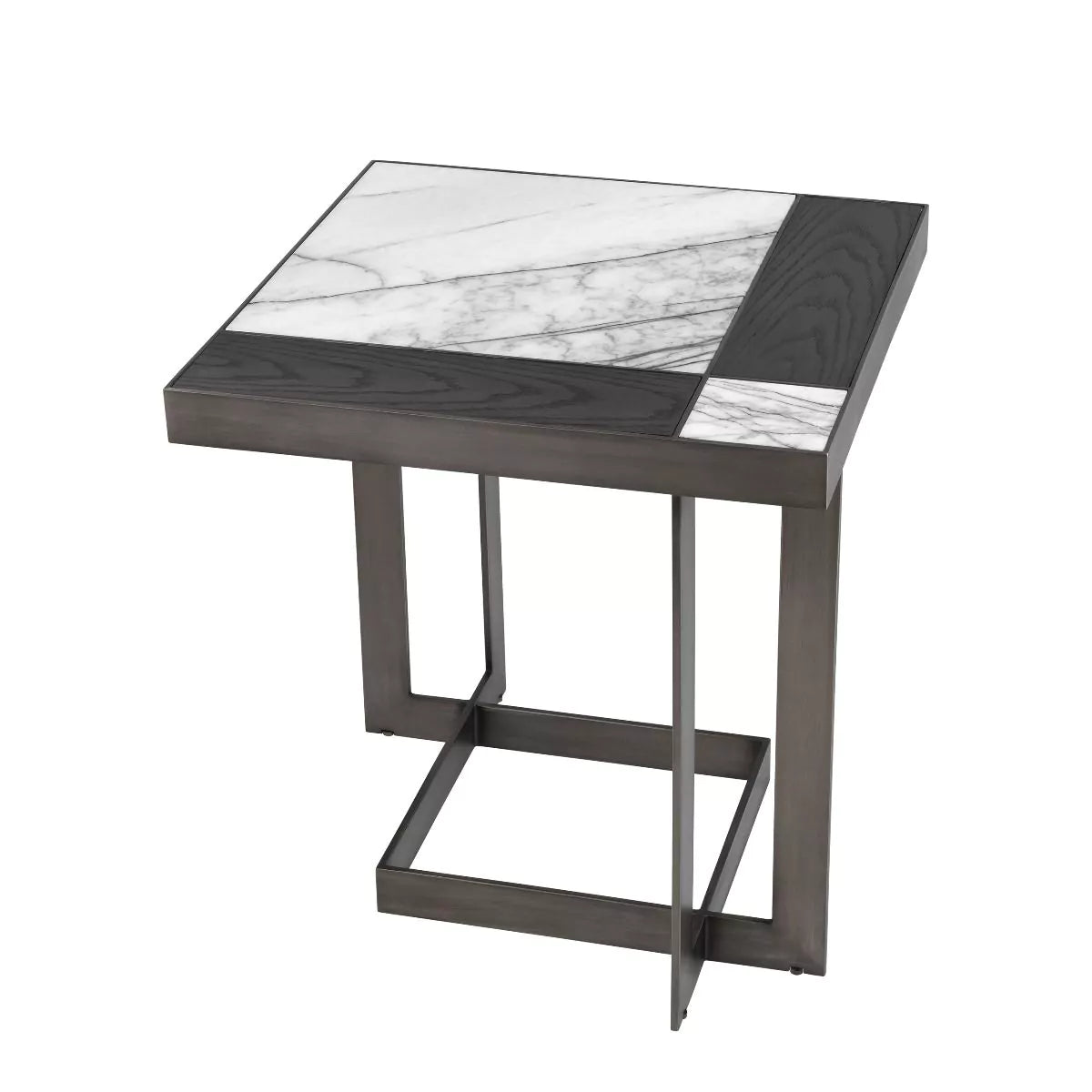 White Mocha Side Table | Eichholtz Hermoza