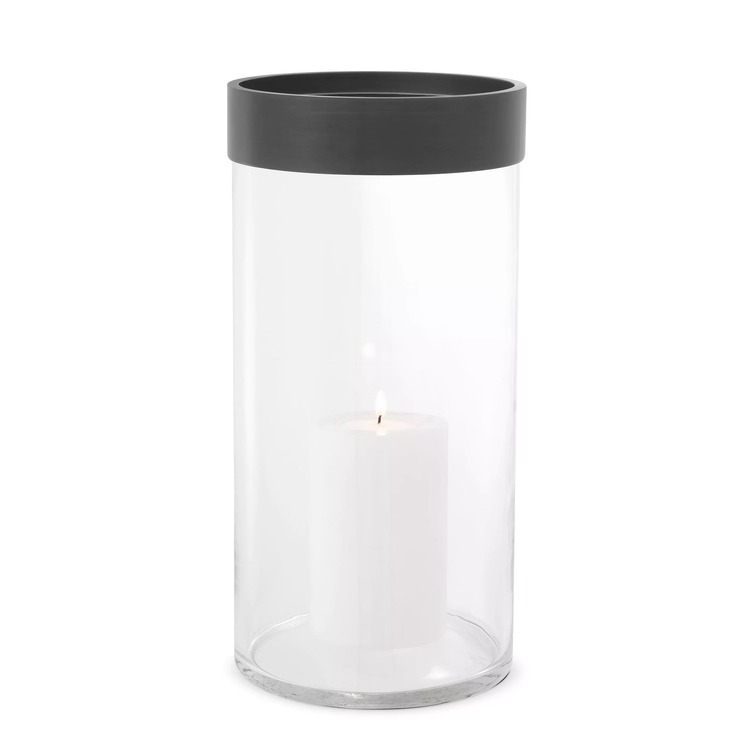 Bronze Clear Glass Hurricane | Eichholtz Vertex L