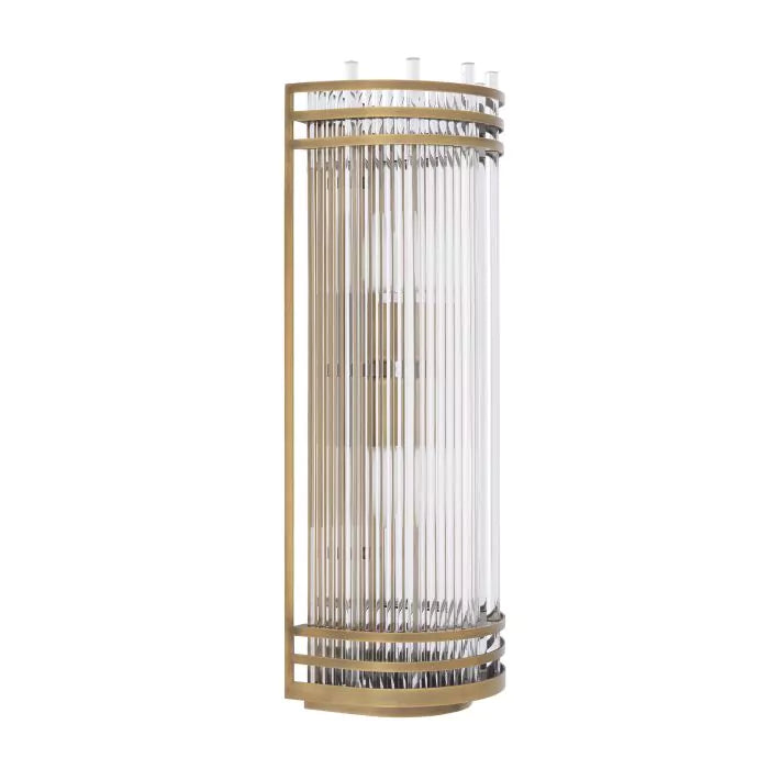 Antique Brass Glass Wall Lamp | Eichholtz Gulf L