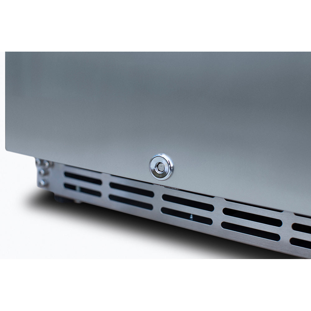 AMD 15" Outdoor Rated Fridge with Glass Door - AMD-RFR-15G
