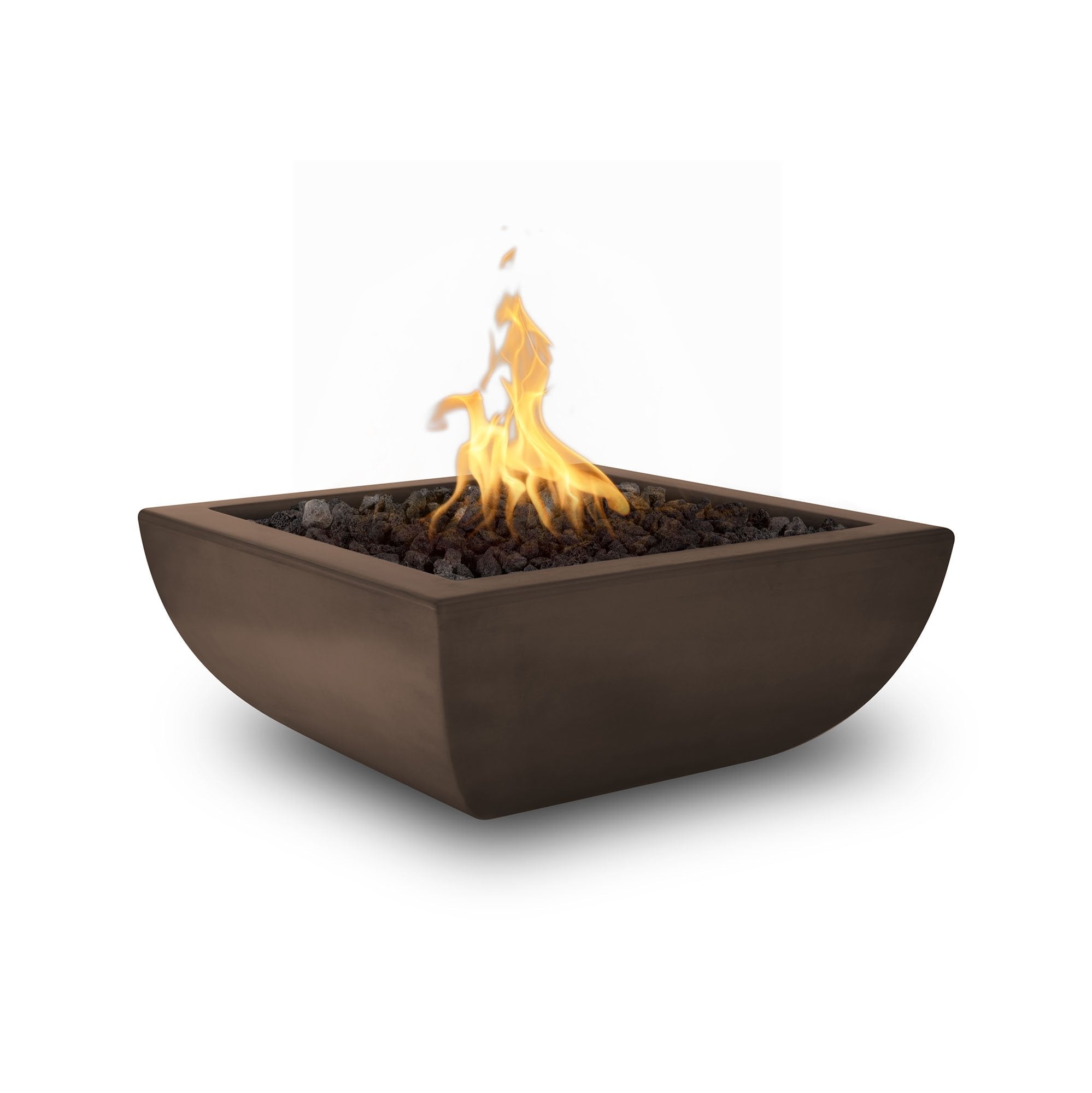 Square Fire Bowl 24" | The Outdoor Plus - Avalon GFRC