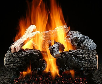 21'' See-Thr. Shallow Magnificent Inferno Log Sets - Hargrove