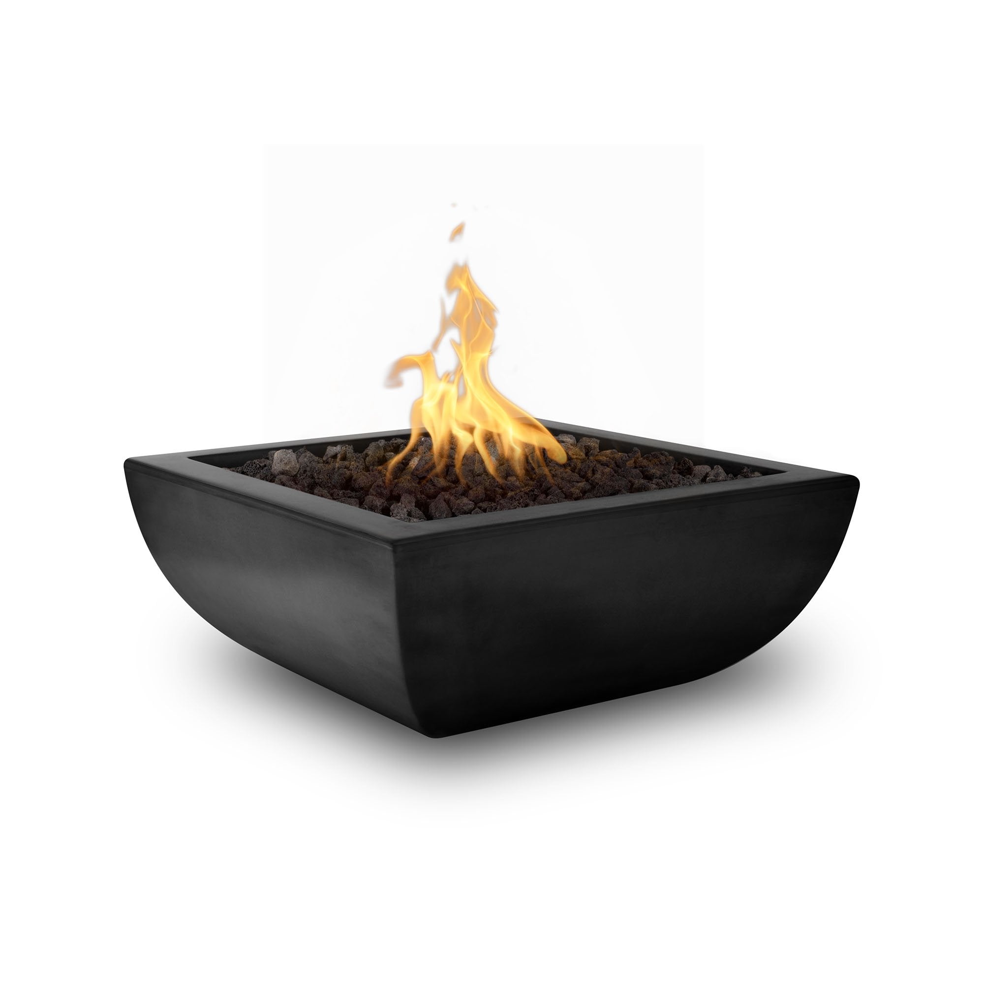 Concrete Square Fire Bowl | The Outdoor Plus - Avalon GFRC