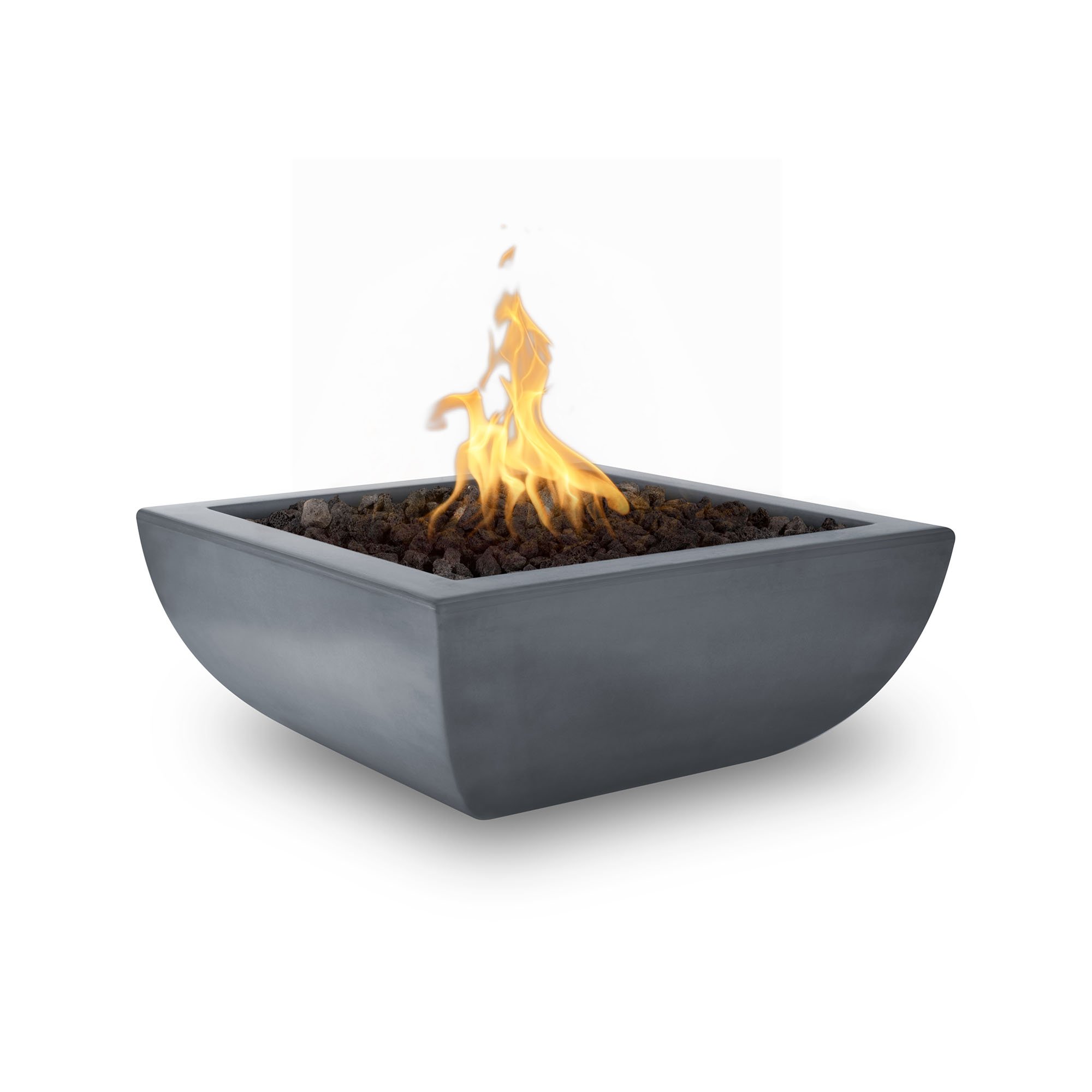 Concrete Square Fire Bowl | The Outdoor Plus - Avalon GFRC