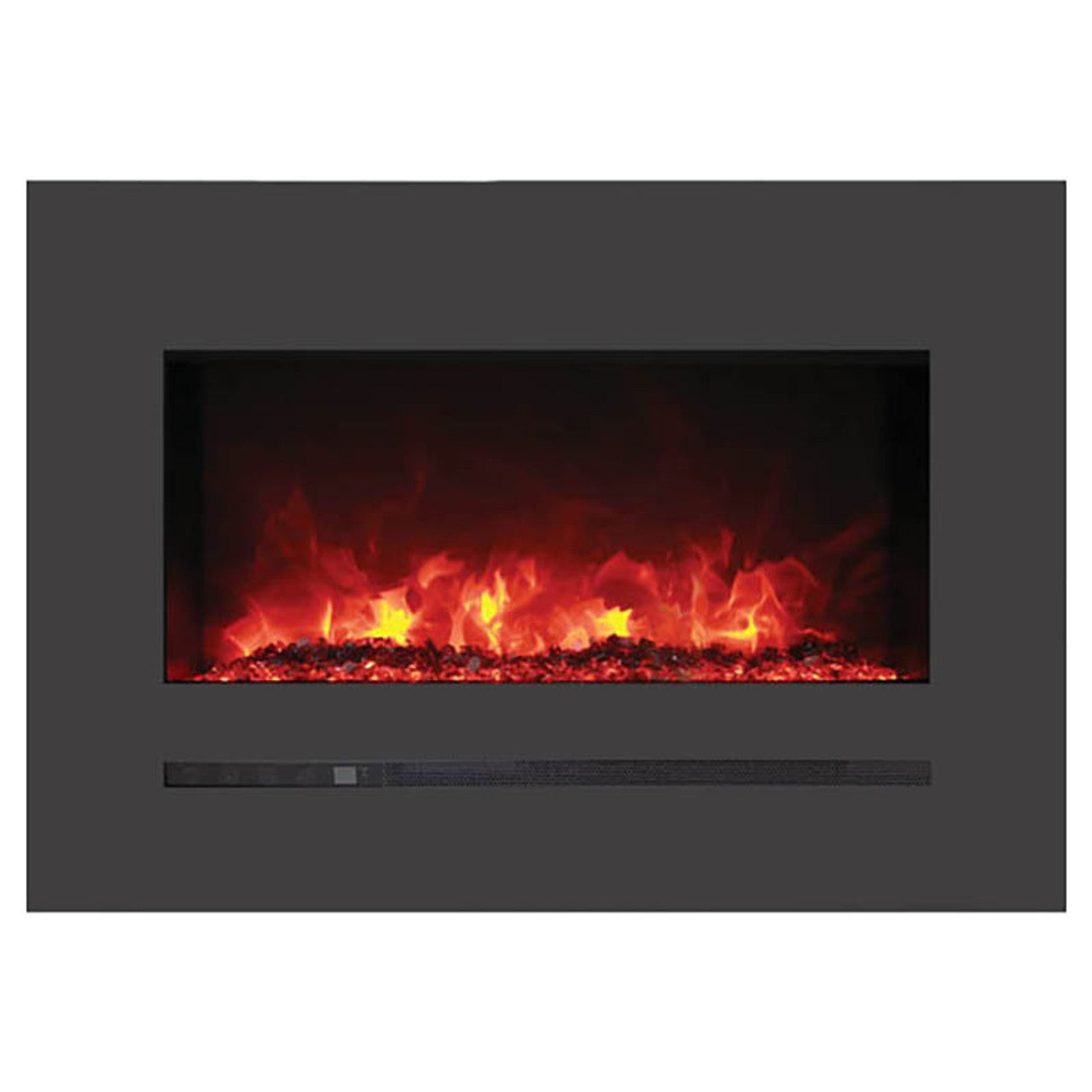 Sierra Flame 88 Inch Linear Wall Mount Electric Fireplace WM-FML-88-9623-STL