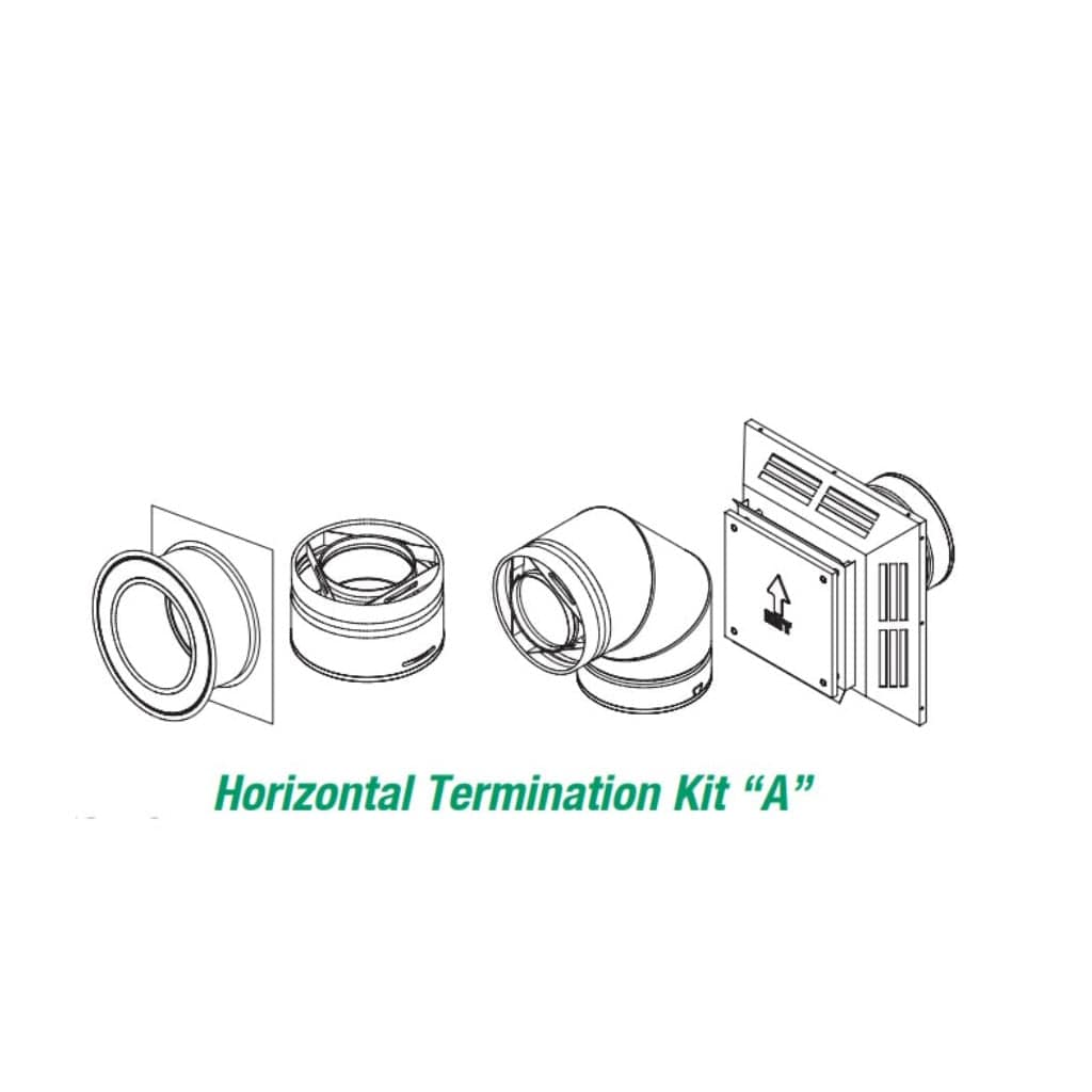 Selkirk - 4" x 6-5/8" Horizontal Termination Kit (Direct-Temp Gas)