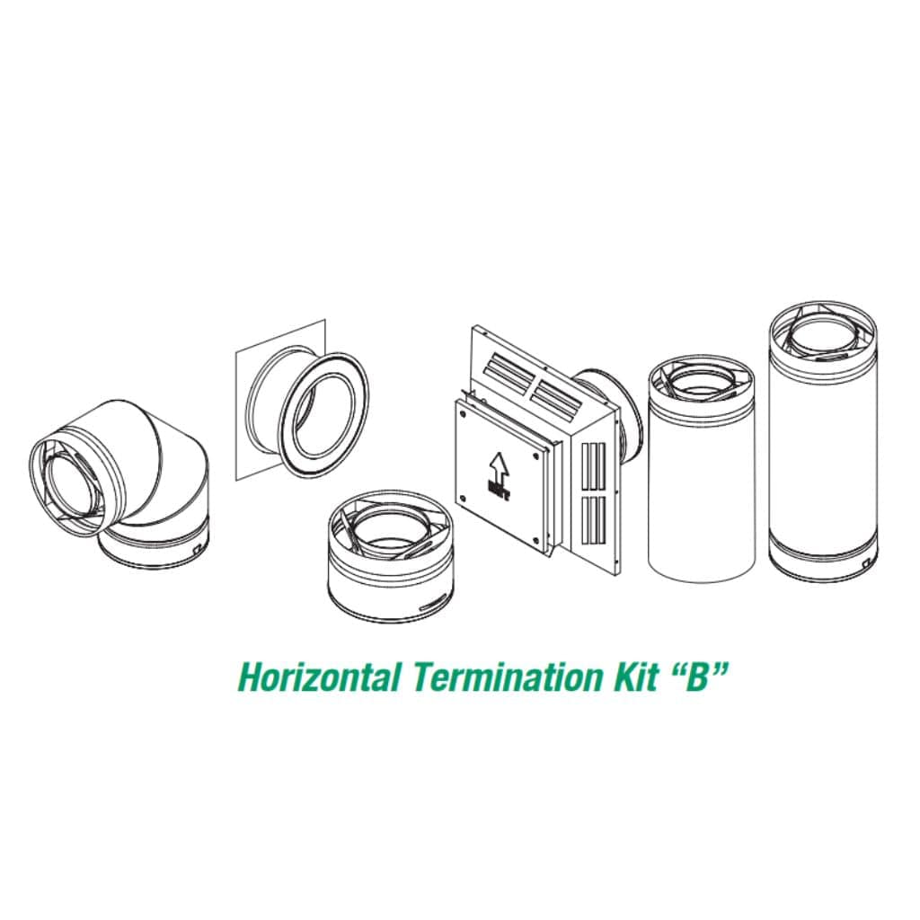 Selkirk - 4" x 6-5/8" Horizontal Termination Kit (Direct-Temp Gas)