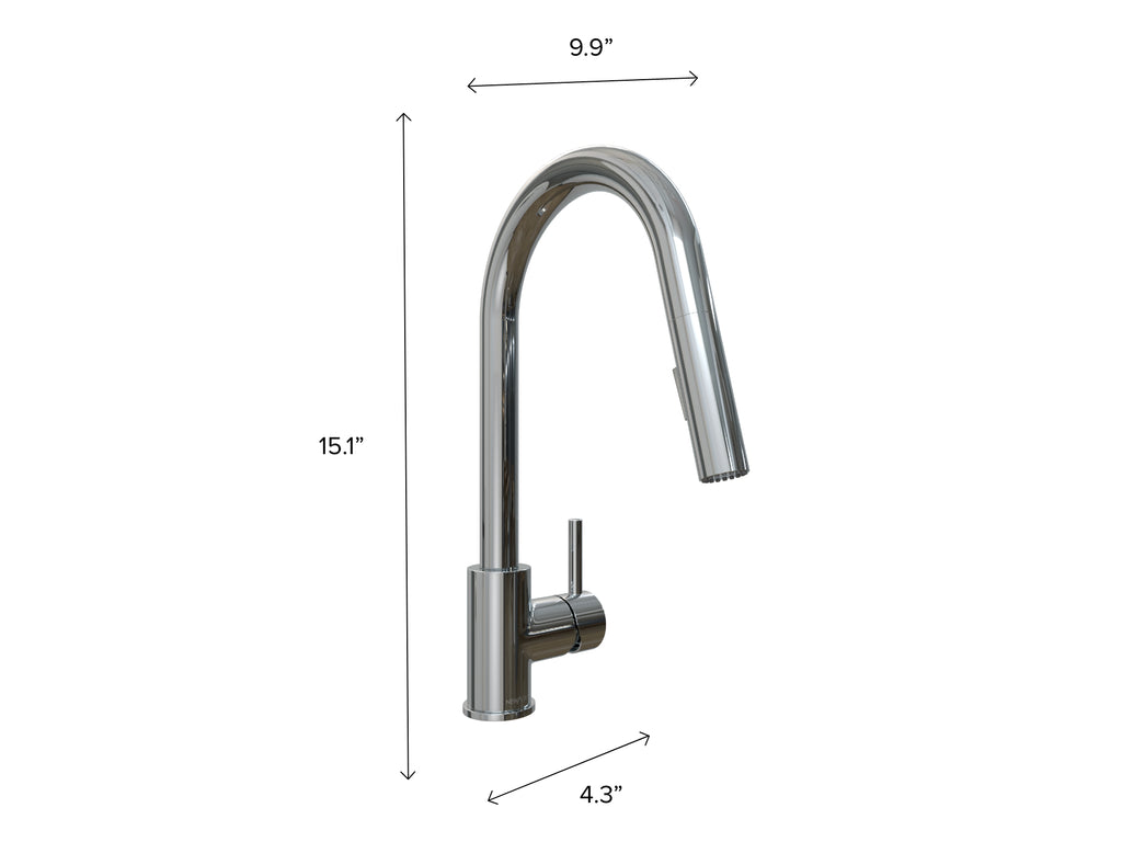 Pull Down Double Action Spray Faucet