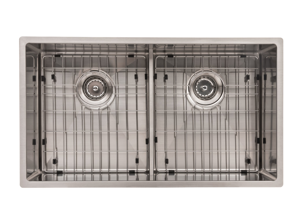 30.25in. 18 Gauge Undermount Double Bowl Stainless Steel Sink