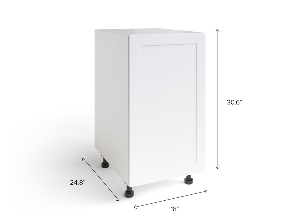 Home Grey Single Door Base Cabinet