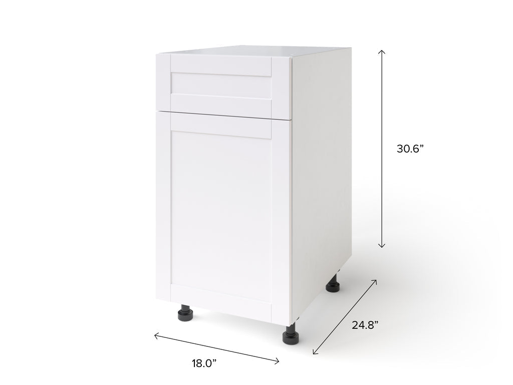 Home Grey One Door, Single Drawer Cabinet