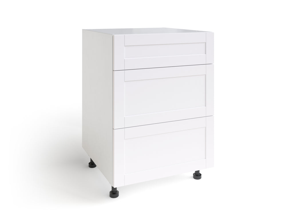 Home Grey Three Drawer Cabinet
