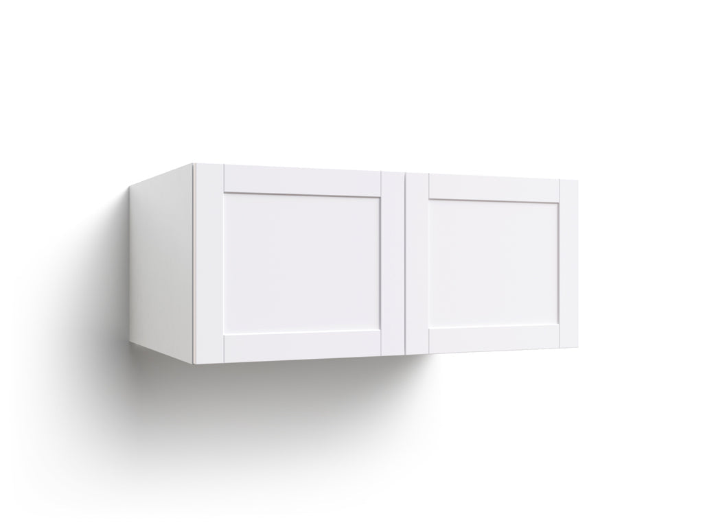 Home White Above Fridge Cabinet, 36 Inch