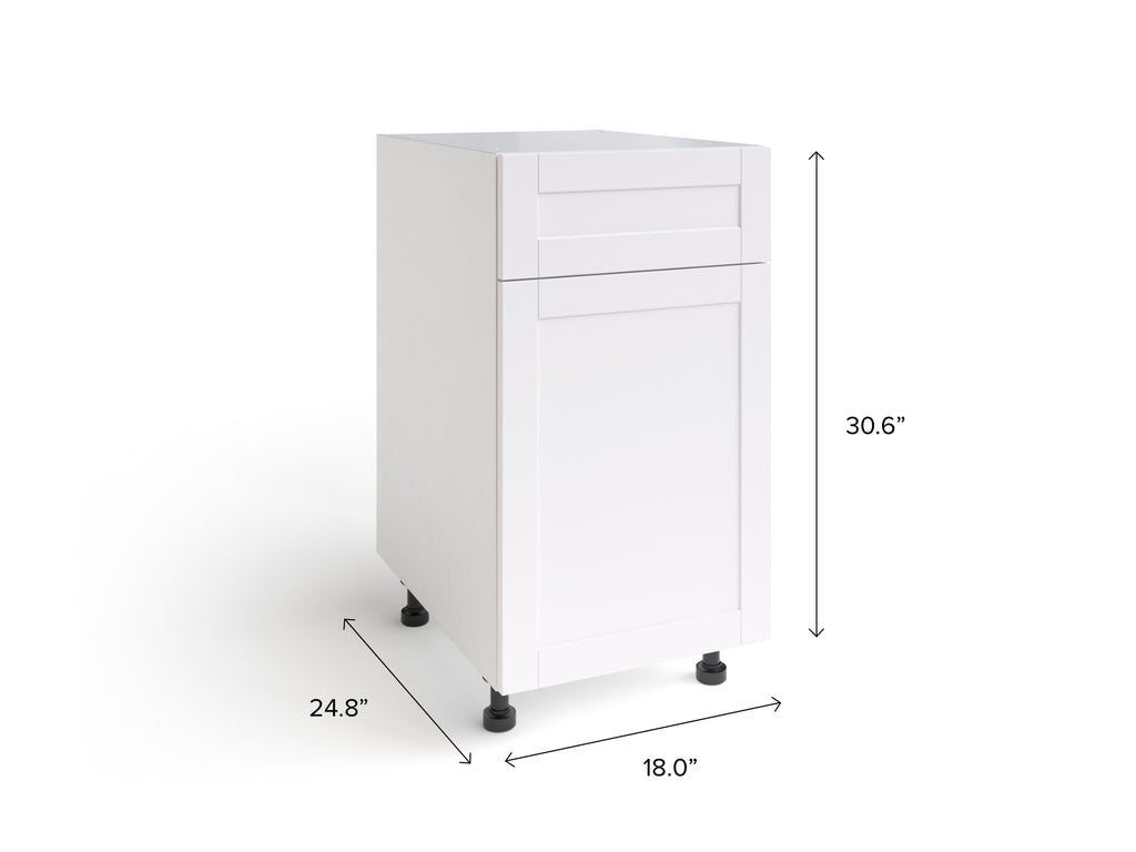 Home Grey One Door, Single Drawer Cabinet