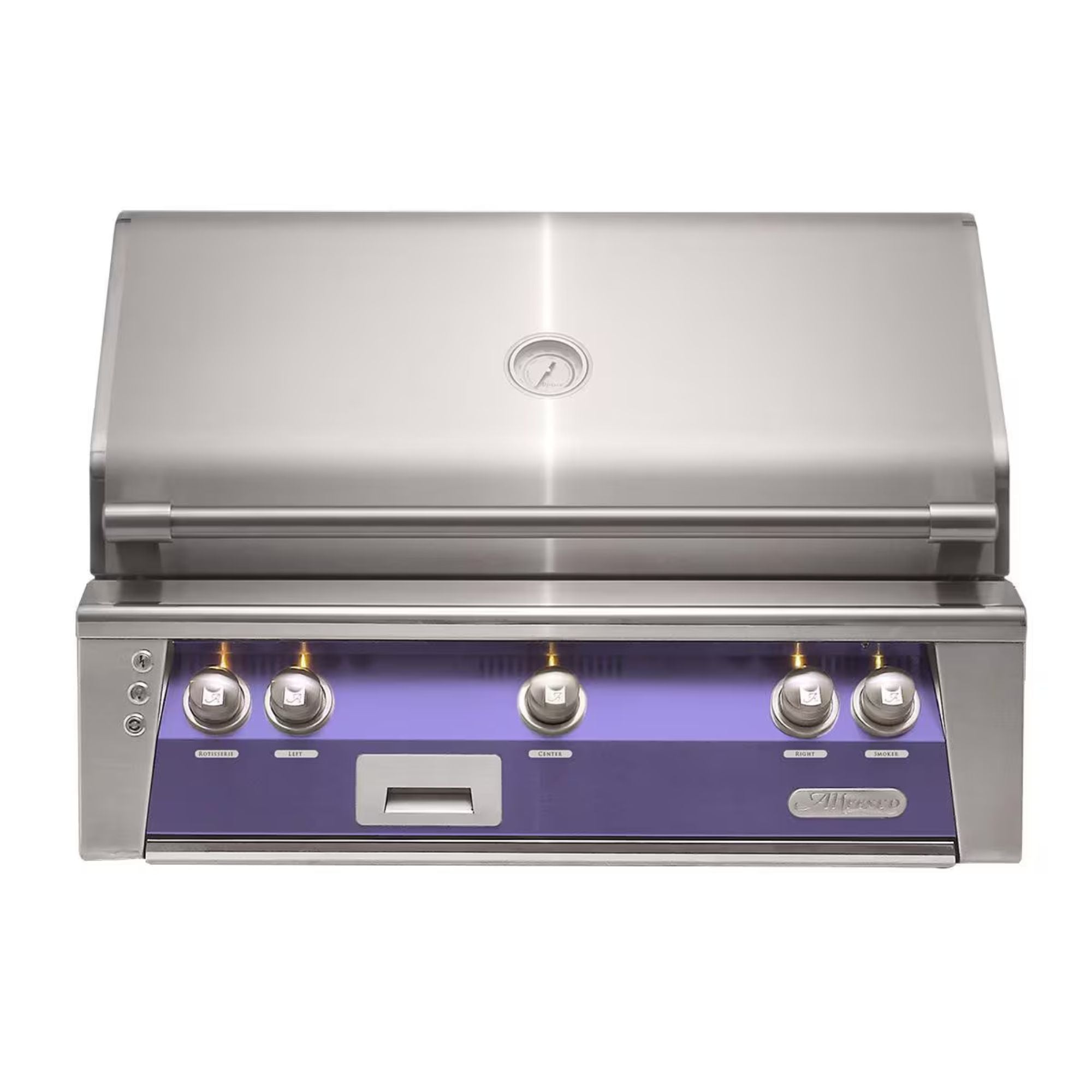 Alfresco 36" Blue Lilac Built-In Gas Grill with Rotisserie & Smoker System