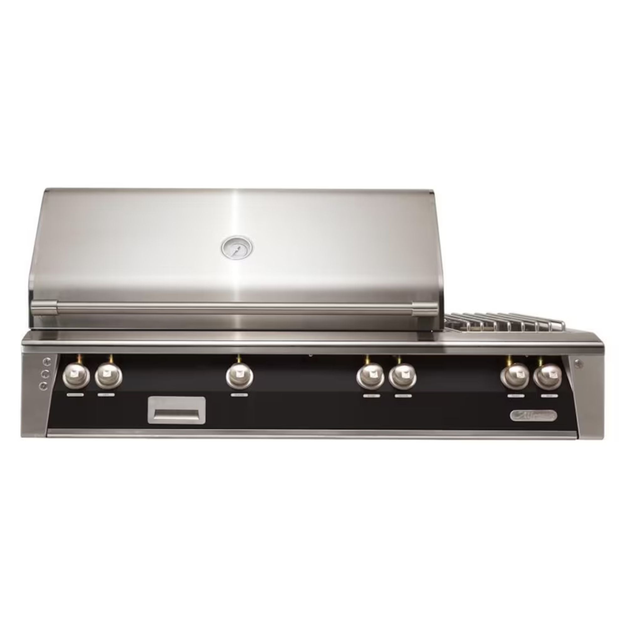 Alfresco 56" Built-In Jet Black Gas Grill with Rotisserie, Sear Zone & Side Burner