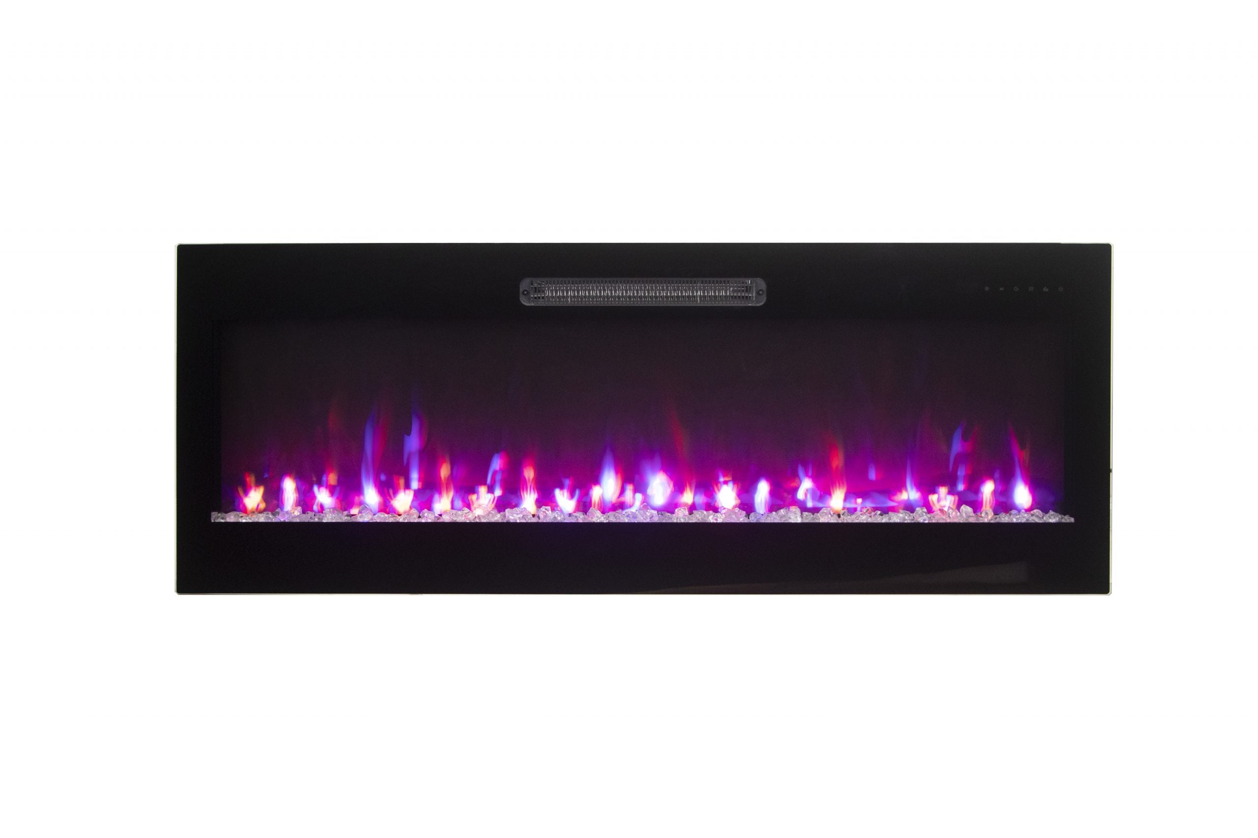 Amantii Fire & Ice Evolution 42" Linear Electric Fireplace with WiFi, Frameless Design & Multi-Color LED Flames